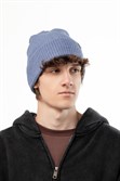 Шапка БОРДШОП1 Вафл серо-синий - фото 49600