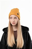 Шапка БОРДШОП1 Вафл горчичный - фото 49638