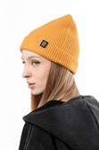 Шапка БОРДШОП1 Вафл горчичный - фото 49641