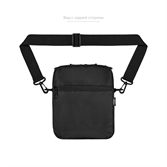 Сумка через плечо ТАЙНА черный/молнии фиолетовый - фото 49887