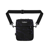 Сумка через плечо ТАЙНА черный/молнии фиолетовый - фото 49888