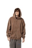 Зип-худи Бордшоп1 washed утепленный коричневый - фото 50101