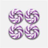 Комплект колес Footwork Swirl Purple (53 мм 99A Форма Classic) - фото 52347